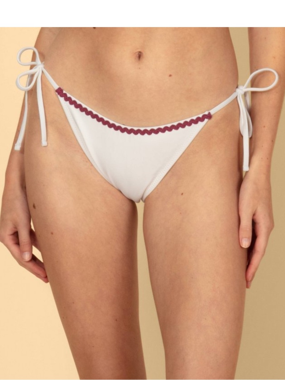 Solid & Striped Women's Rick Rack Side-Tie Bottom - Cream
M new 🆕